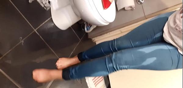Compilation of Wetting my Jeans and pouring out from my High Heels and Pants